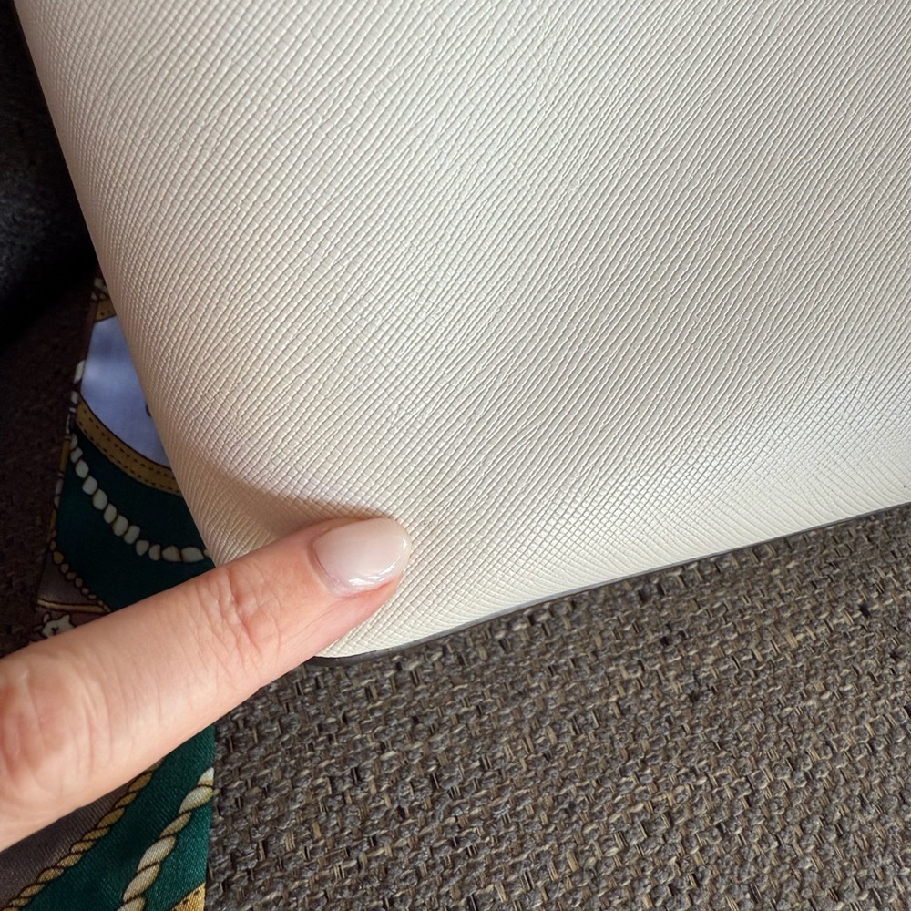 Kate Spade Beige Tote with Scarf Accent - Picture 7 of 11